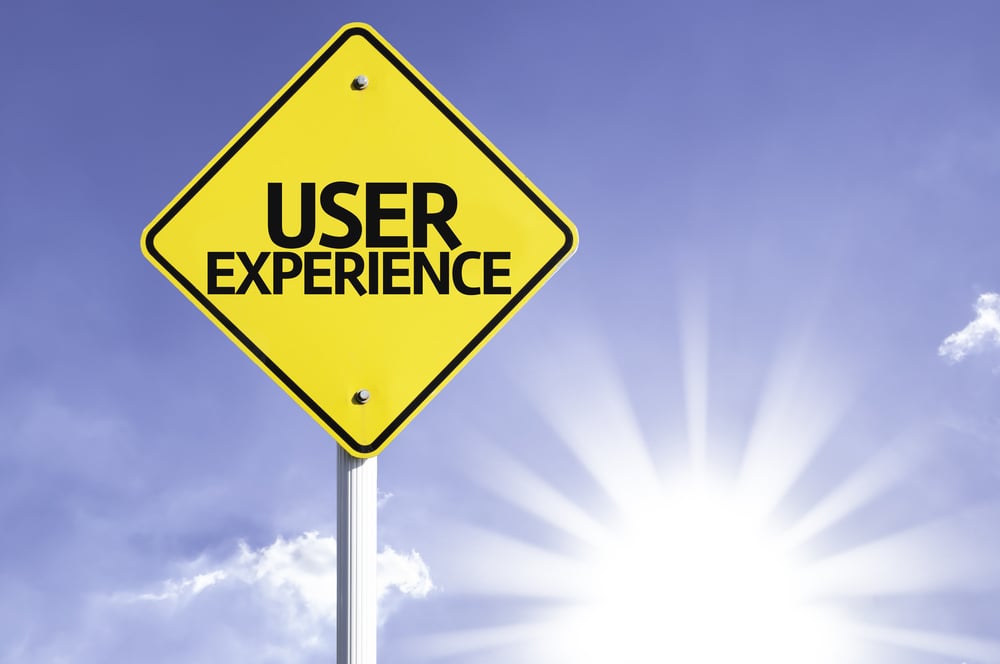User Experience road sign with sun background-2