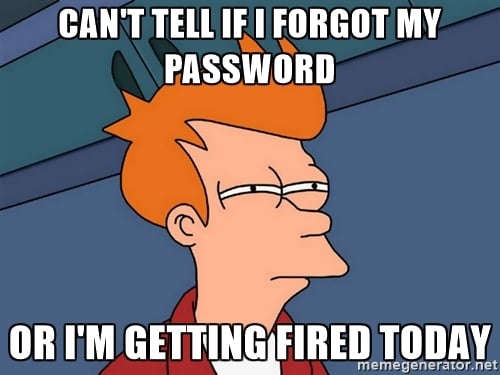 password reset